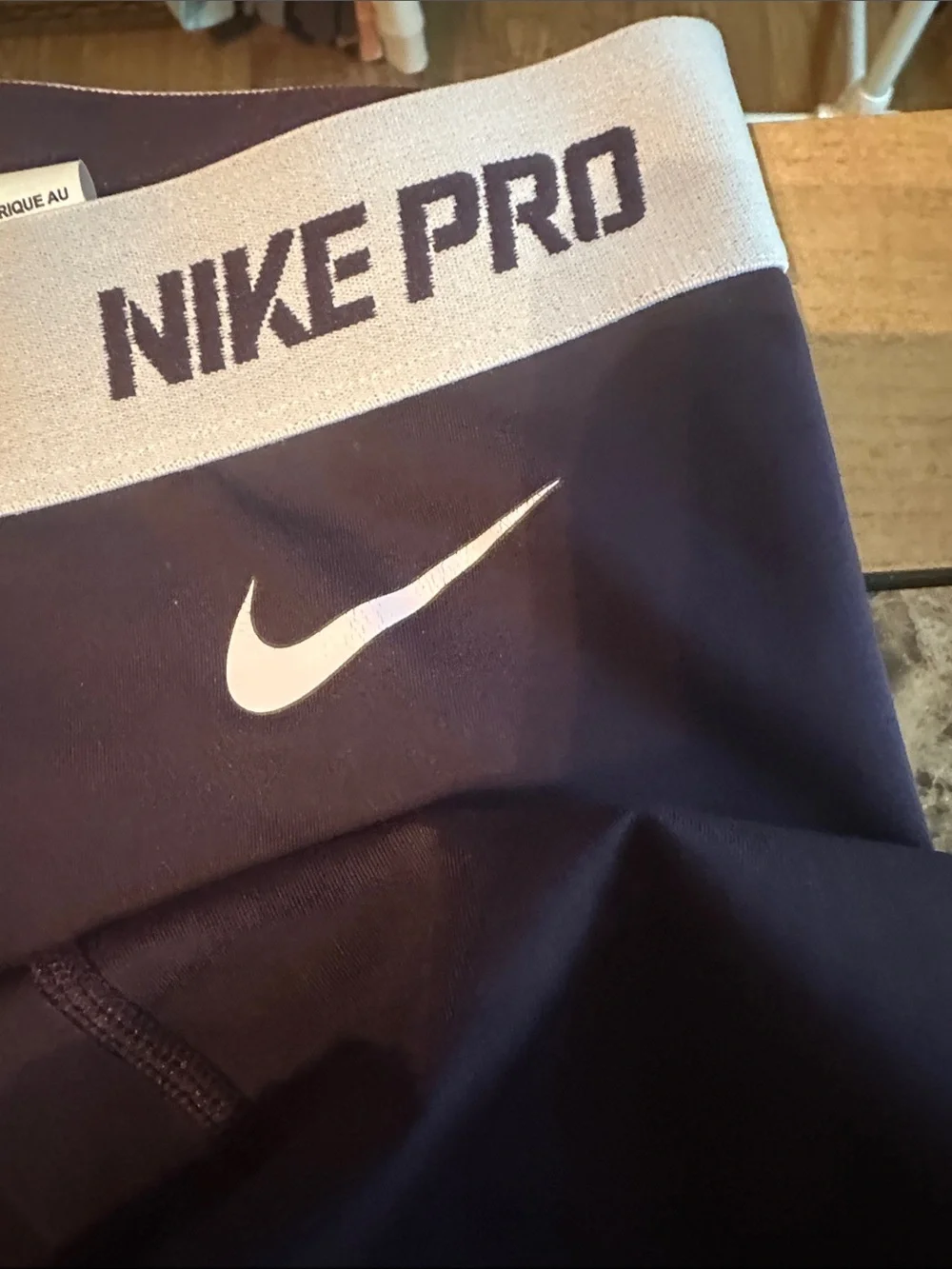 Nike Pro Girls' Navy and White Performance Leggings